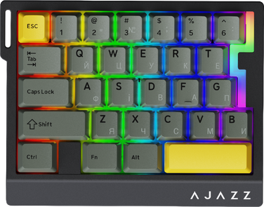 Дротова магнітна клавіатура Ajazz AK029 Ice lsland Magnetic Switch (AK029-I-BY)