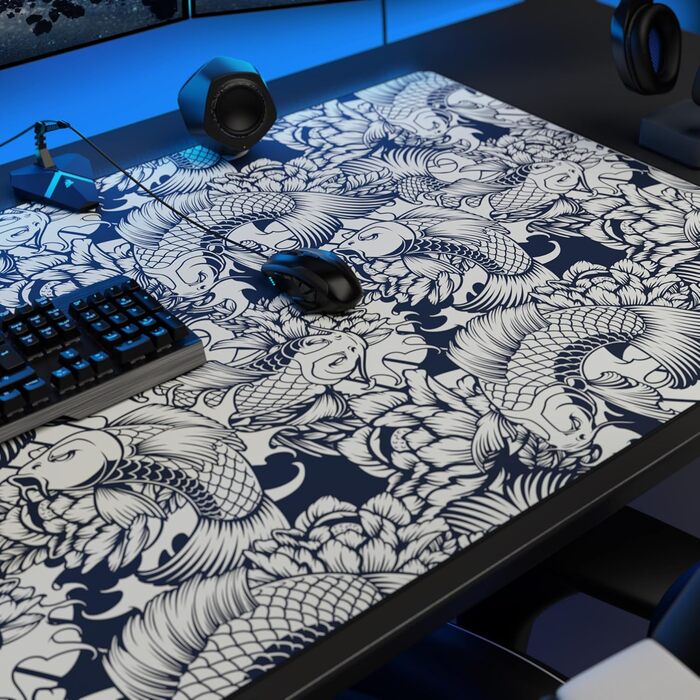 Килимок для миші Titanwolf 1200x600 мм з картою світу XXXL - великий, для геймінгу, покращує точність та швидкість, сумісний з Logitech
