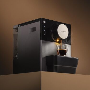 Компактна автоматична кавомашина Cecotec Cremmaet Cube Red, 1350 Вт, 19 бар, з сенсорним керуванням та системою попереднього змочування