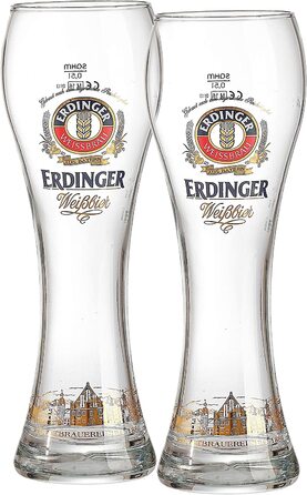 Пивні склянки Ritzenhoff & Breker Erdinger, 500 мл, 2 шт – скло для пшеничного пива
