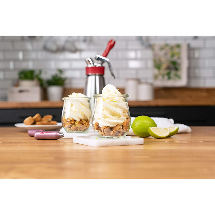Сифон для збивання вершків iSi Gourmet Whip Plus 500 мл з нержавіючої сталі, для вершків, соусів, супів, еспум і десертів, сумісний з капсулами iSi