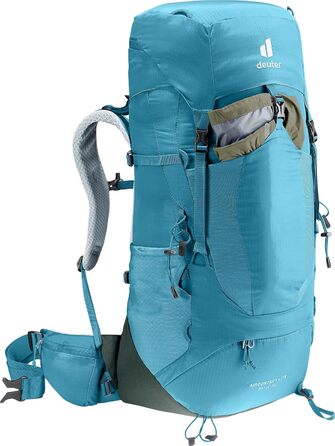 Рюкзак для трекінгу Deuter Aircontact Lite 35+10 SL для жінок, легкий, Lagoon-ivy, 35+10 л