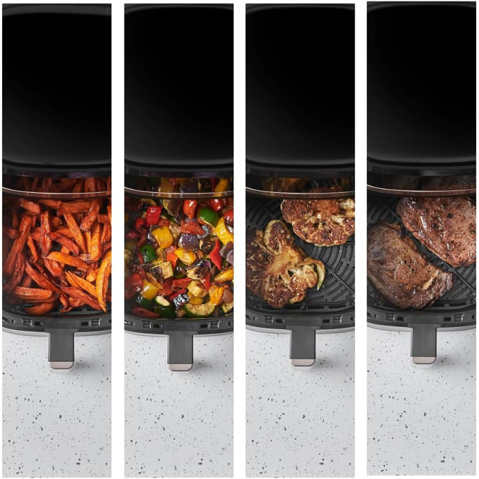 Аерофритюрниця Russell Hobbs SatisFry 4,3 л, 9 програм, Rapid AirFryer, без масла, сенсорне керування, компактна, гриль, випікання, до 200°C, модель 27610-56