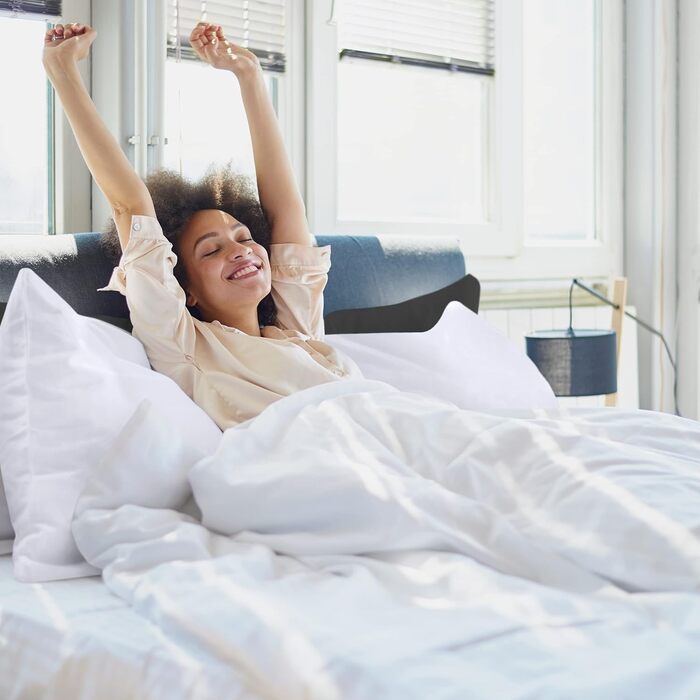 Подушка для вагітних та сну Utopia Bedding 40x145 см, м'яка подушка-обіймашка з наповнювачем з порожнистого волокна для підтримки тіла та сну на боці, біла