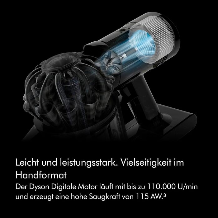 Ручний акумуляторний пилосос Dyson Car+Boat для автомобіля та човна, сріблястий, до 50 хв роботи