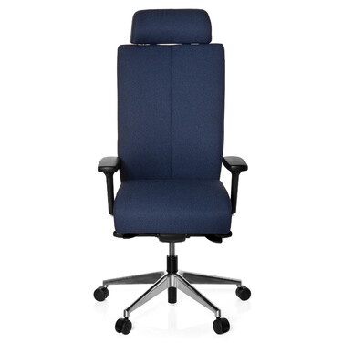 Офісне крісло / поворотне крісло PRO-TEC XXL з повною м'якою оббивкою Blue HJH OFFICE