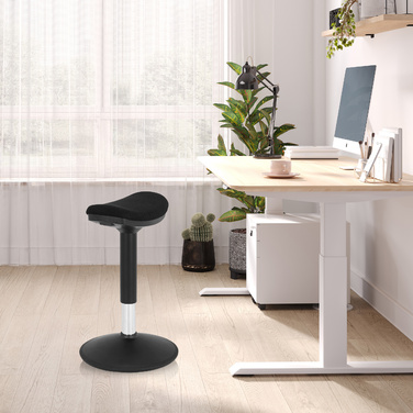 Табурет / Допоміжний засіб для стояння BALANCE SIT I B Тканина чорна hjh OFFICE