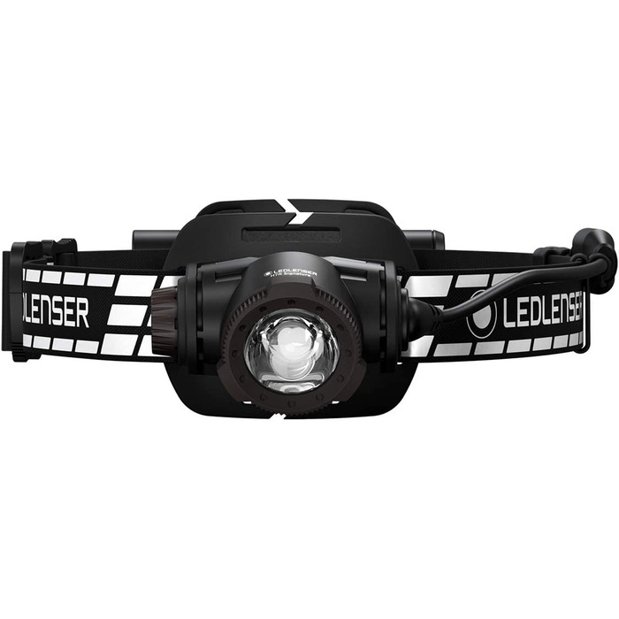 Налобний ліхтар Ledlenser H7R Signature, 1200 лм, LED, акумуляторний, водонепроникний IP67, фокусування, Bluetooth, USB-зарядка, для шолома, MTB, для туризму