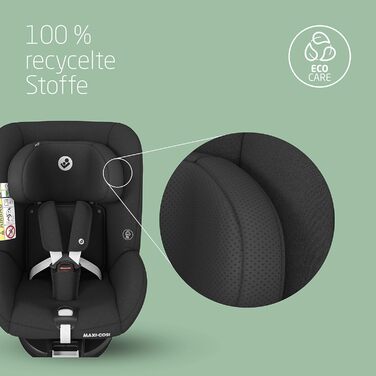 Вкладиш для новонароджених Maxi-Cosi Mica 360 S, чорний, Eco Care, для автокрісла, 0–3 місяці, 40–60 см, машинне прання