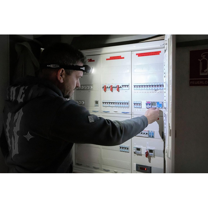 Професійний налобний ліхтар Ansmann HD450FRS LED 450 люмен для бігу, риболовлі, полювання, майстерні, фокусування