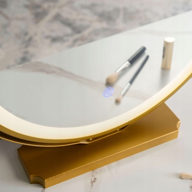Туалетний столик Mebel Elite, колір: рожевий хром, 100 x 76 x 40 см