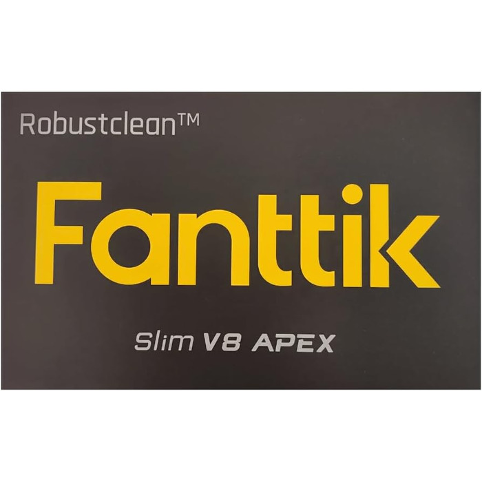 Потужний акумуляторний автопилосос Fanttik Slim V8 Apex, 19000 Па, 45 AW, RobustClean™, 4-в-1, міні-насос, портативний пилосос для авто і дому, чорний