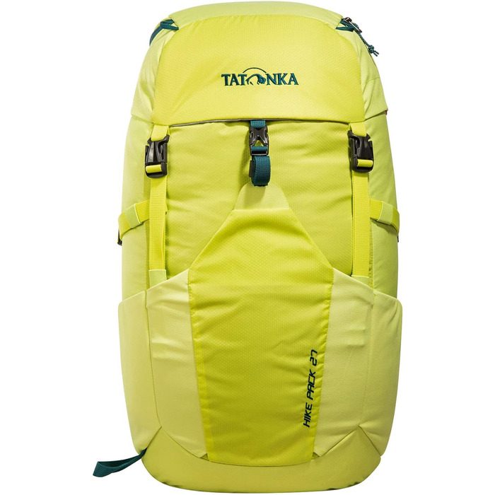 Рюкзак Tatonka Hike Pack 27 л з вентиляцією спини та дощовиком, легкий туристичний рюкзак для жінок і чоловіків, лайм