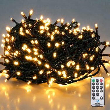 Світлодіодна гірлянда SALCAR для ялинки 26м, 360 LED, теплий білий колір, з пультом дистанційного керування