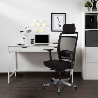 Офісне крісло / Поворотне крісло IKAST I Mesh / Тканина Black hjh OFFICE