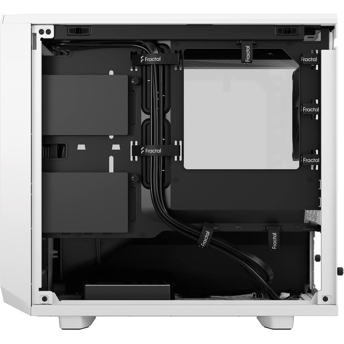 Корпус Fractal Design Meshify 2 Nano White TG Clear Tint, білий, скляна панель, компактний, для ігрових ПК