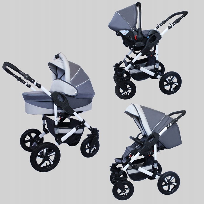 Дитячий візок X-Trall Pram 3в1, чорно-золотий