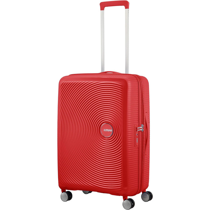 Валіза American Tourister Soundbox розширювана, 67 см, 81 л, червона, з TSA замком, поліпропілен, спінер