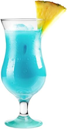 Набір склянок Glasmark Krosno для коктейлів, лонгдринків, води, гін-тоніка, пива, десертів, бірюзові, 6 шт по 420 мл, скло, можна мити в посудомийній машині