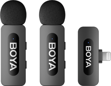Бездротовий петличний мікрофон BOYA BY-V2 Lightning Black