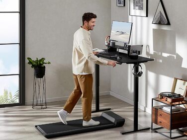 Електричний стіл WALKINGDESK із шухлядою та підставкою для монітора, регульований стіл для домашнього офісу 121,9x61 см, ергономічний стіл-трансформер з тримачем для телефону та 3 гачками