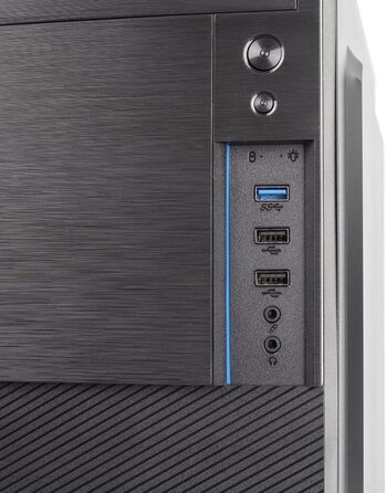 Компактний ATX корпус VulTech VCO-A1699 Rev 2.1, чорний, без блоку живлення, 2x USB 2.0, 1x USB 3.0