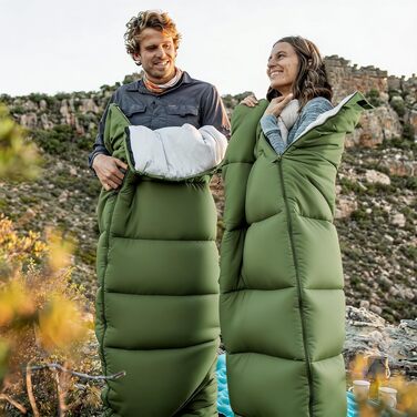 Трисезонний спальний мішок Naturehike для дорослих, легкий прямокутний спальник для кемпінгу та походів (Зелений)