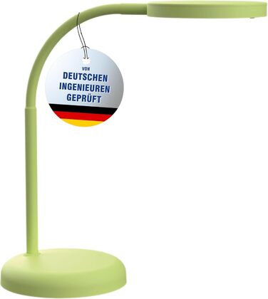 Настільна LED лампа Maul MAULjoy, компактна, з гнучкою ніжкою, для офісу та дому, 3000K, тепле світло, лайм