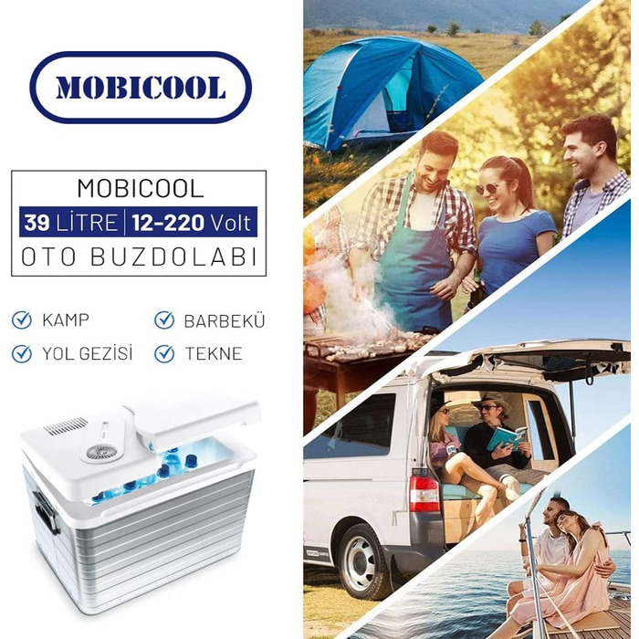 Автомобільний холодильник Mobicool MQ40W 39л, 12/230V, з колесами - електричний термоелектричний бокс для авто, човна, кемпера
