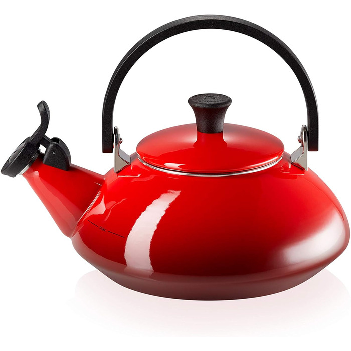 Емальований чайник Le Creuset Zen, 1.6 л, сталевий, колір вишневий червоний (40108020600000)