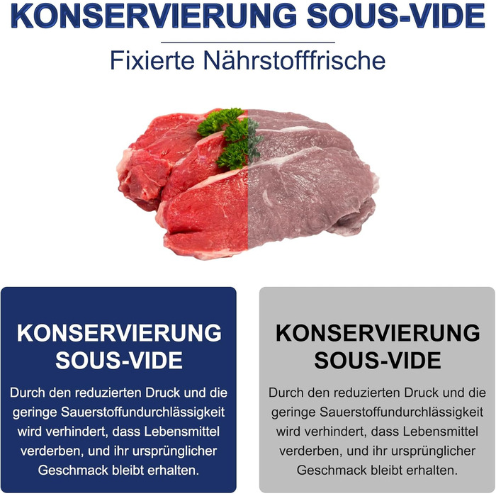 Вакуумний пакувальник 5-в-1 з 50 пакетами для зберігання продуктів: овочів, фруктів, м'яса, хліба