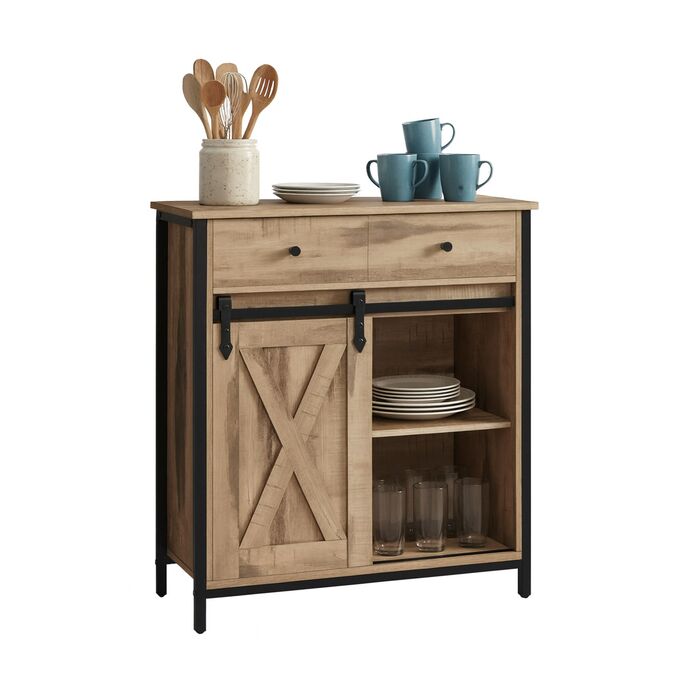 Тумбочка Relaxdays E1-MDF 80x70x30 см