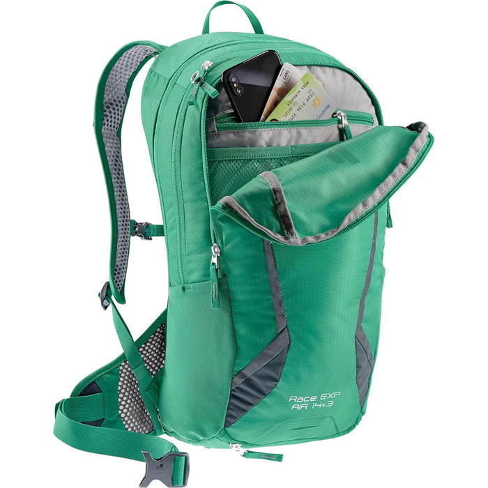 Велосипедний рюкзак Deuter Race Exp Air 14 л, унісекс, графітовий