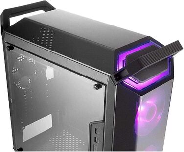 Корпус Cooler Master MasterBox Q300P RGB mATX Mini Tower для ігрового ПК з повною бічною панеллю, акуратним кабель-менеджментом та варіантами охолодження