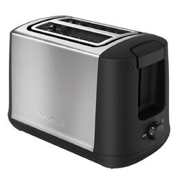 Тостер Moulinex LT261D Subito: Електричний тостер з 2 відділеннями, підставка для булочок, 850 Вт, регульовані ступені підсмажування, червоно-чорний