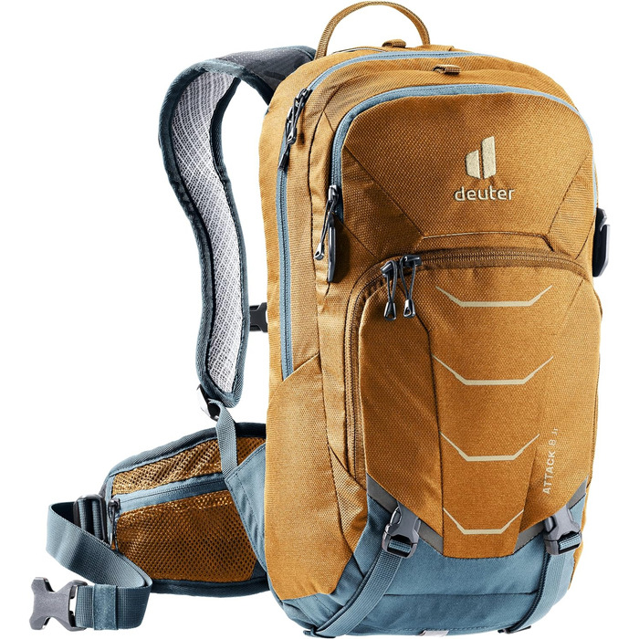 Дитячий рюкзак Deuter Attack 8 Jr з протектором, 8 л, кориця-блакитний, унісекс