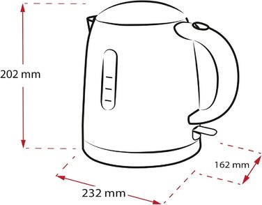 Електрочайник MELITTA Prime Aqua Mini, 1.0 л, 2200 Вт, нержавіюча сталь, металевий сірий