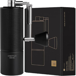 Кавомолка ручна TIMEMORE Chestnut C3S Pro: прецизійний помел, керамічний жорно, місткість 25г, чорний колір