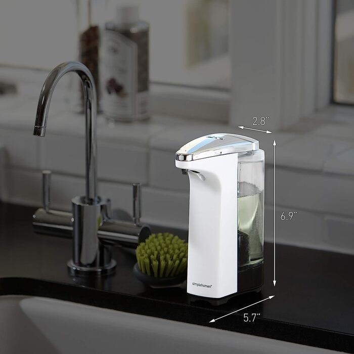 Автоматичний сенсорний дозатор мила simplehuman ST1023, 237 мл, нікель, сенсорний диспенсер