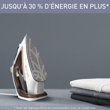 Праска Calor Easygliss Eco, 2800 Вт, 50 г/хв (пар), 240 г/хв (парний удар), Durilium Airglide, Made in France, FV5780C0