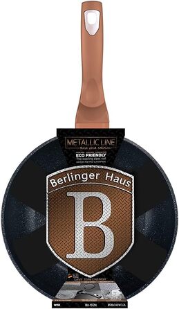 Сковорода вок Berlinger Haus Rosegold Collection, мідна, 28 см
