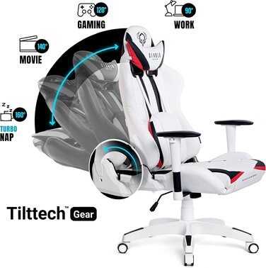 Ігрове крісло Diablo X-Ray King XL, ергономічний офісний стілець для комп'ютера з 4D підлокітниками