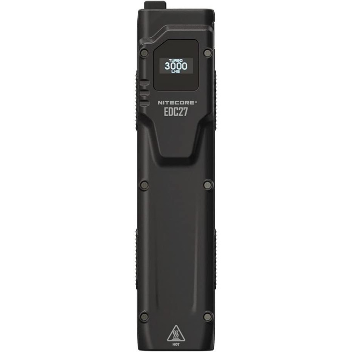 Ліхтарик Nitecore EDC27, 3000 люмен, OLED-дисплей, USB-C, компактний ручний