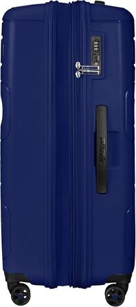 Валіза American Tourister Sunside Spinner L, розширювана, 77 см, 106/118 л, синя (Dark Navy)