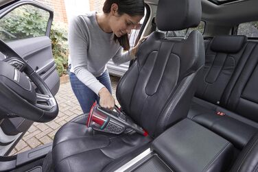 Акумуляторний ручний пилосос BLACK+DECKER 12V, безмішковий, циклонний, з довгою та висувною щілинною насадкою, зарядна станція