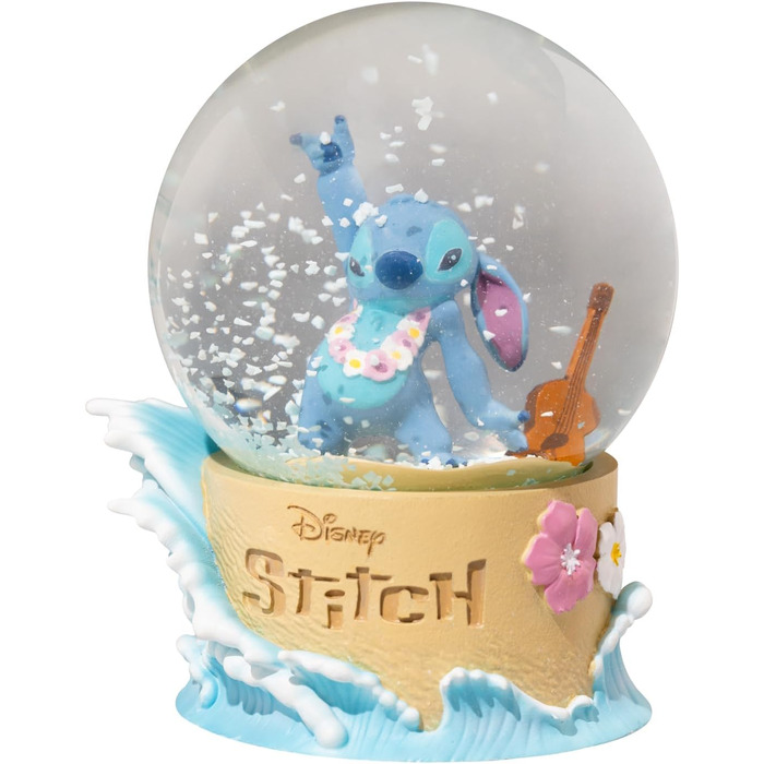 Снігова куля Disney Stitch Різдвяна, декор 9x10x8 см, офіційний фан-артикул