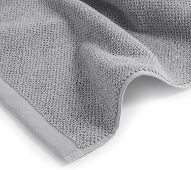 Комплект рушників для душу Herzbach Home Spa, 70x140 см, 100% бавовна, перлинно-сірі, 2 шт.