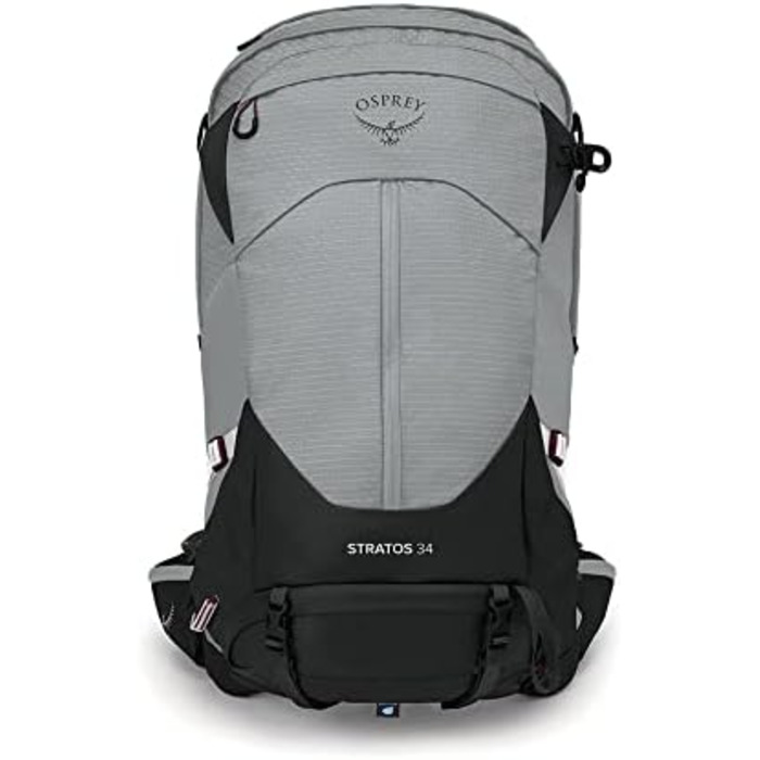 Рюкзак Osprey Stratos 34 для чоловіків, туристичний, сірий, 34 л