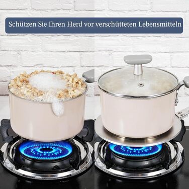 Адаптер для індукційної плити ACTIV CUISINE для кавоварок Мока, сталевий диск-перехідник зі знімною ручкою, 20 см