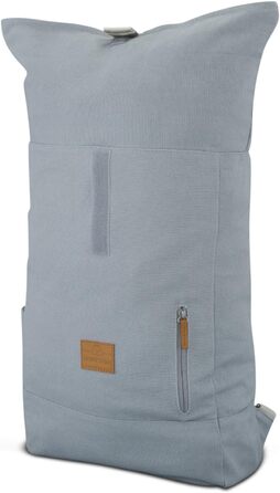 Міський рюкзак Johnny Urban Rolltop Adam Large для жінок і чоловіків, водостійкий, сірий, 16'' відділення для ноутбука, міцна бавовна